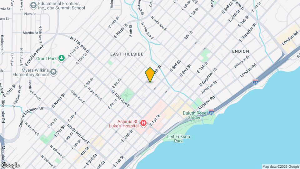 318-320 N 12th Ave E Map and Location Details