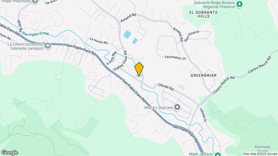 5535 Olinda Rd Map and Location Details