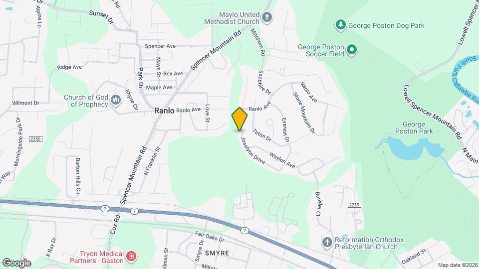 933 Joselynn Drive Mapa y Detalles de la Ubicación