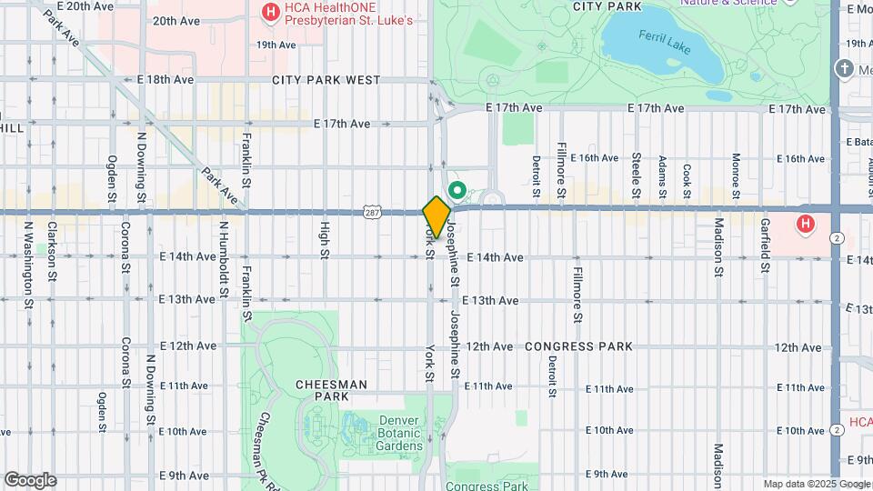 1410 York St Map and Location Details
