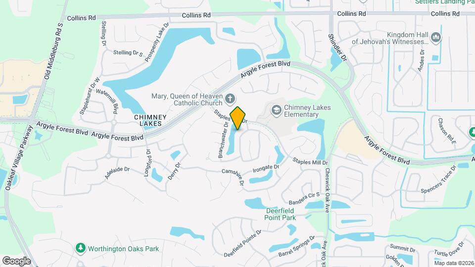 8426 Country Bend Cir W Map and Location Details
