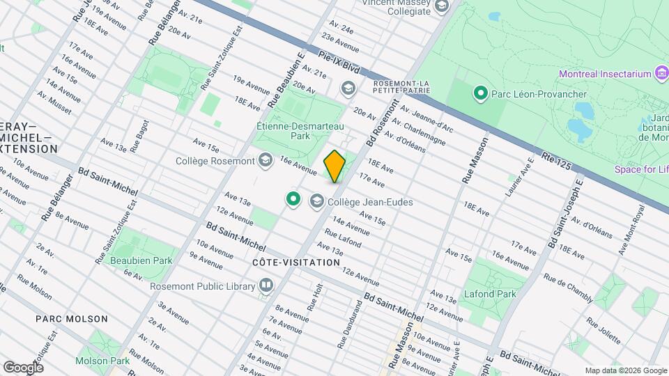 3595 Rosemont Boul Map and Location Details