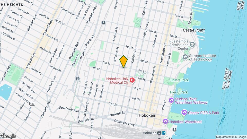 414 Grand St Map and Location Details