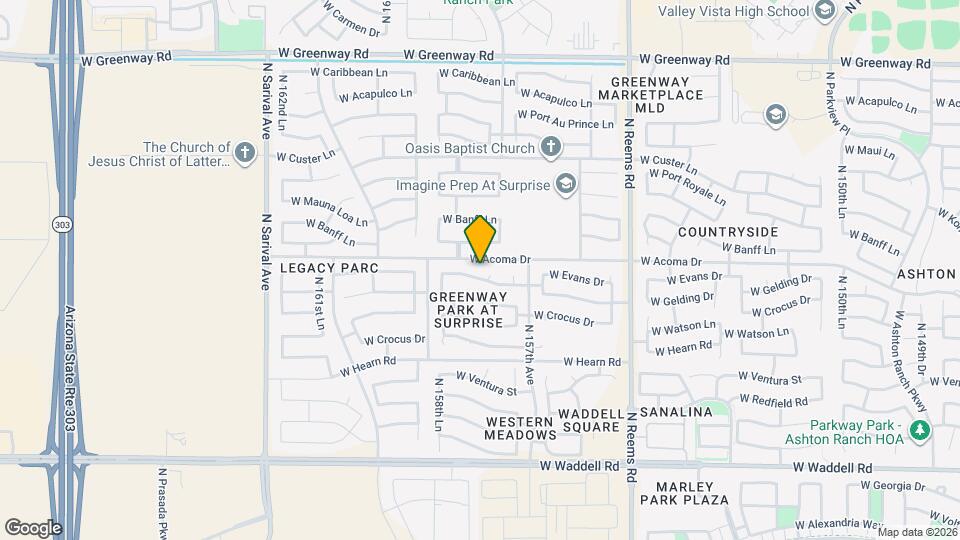 14548 N 157th Cir Mapa y Detalles de la Ubicación