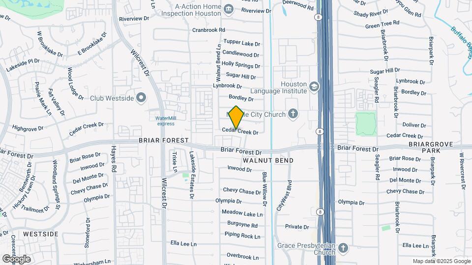 10715 Cedar Creek Dr Map and Location Details