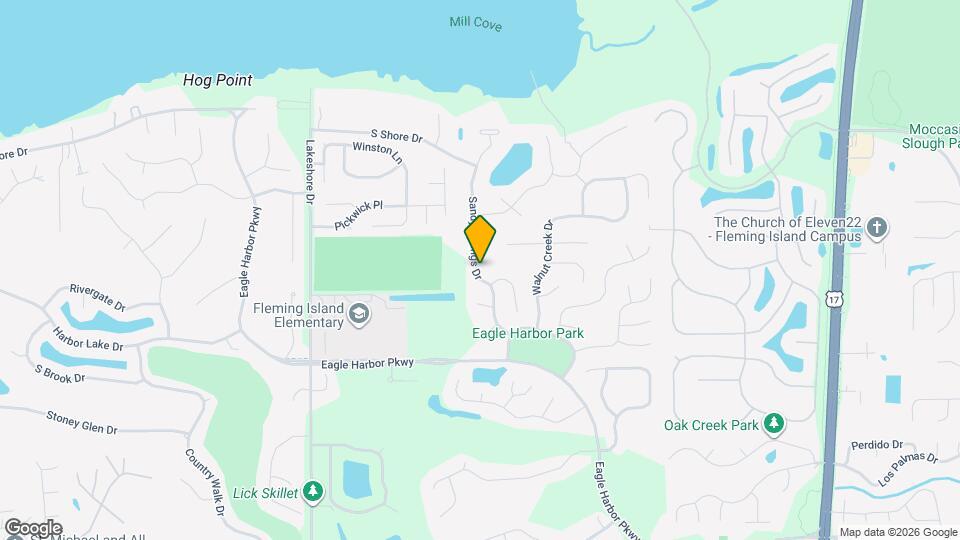 1629 Sandy Springs Dr Mapa y Detalles de la Ubicación