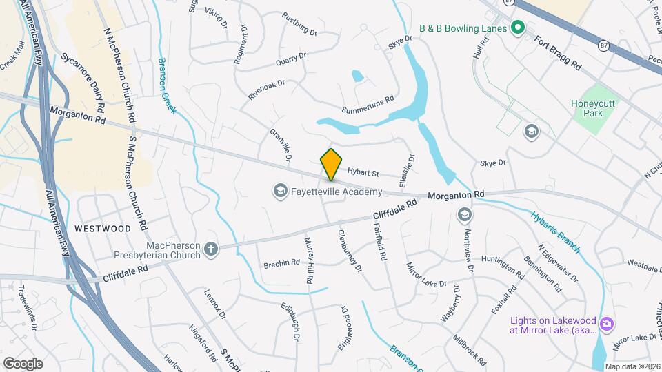 3111 Morganton Rd Map and Location Details