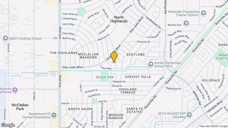 6209 Claussen Way Map and Location Details