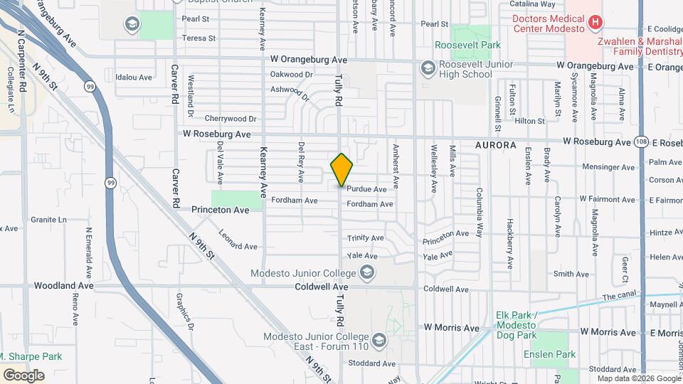 922 Tully Rd Map and Location Details