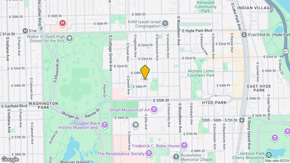 5424 S Ellis Ave Map and Location Details