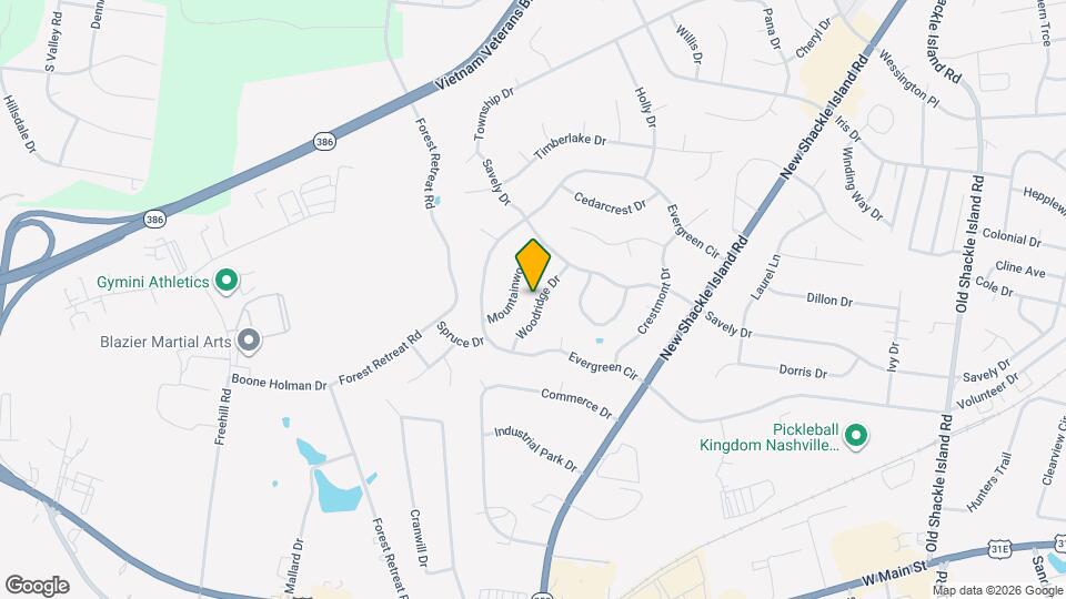 114 Woodridge Dr Mapa y Detalles de la Ubicación