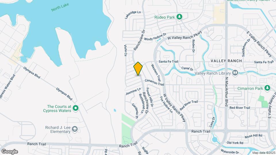1404 Ranch Hill Dr Map and Location Details