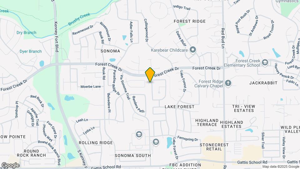 1220 Pine Forest Cir Map and Location Details