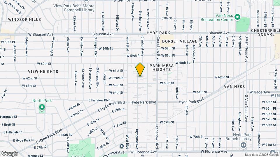 6204 Brynhurst Ave Map and Location Details