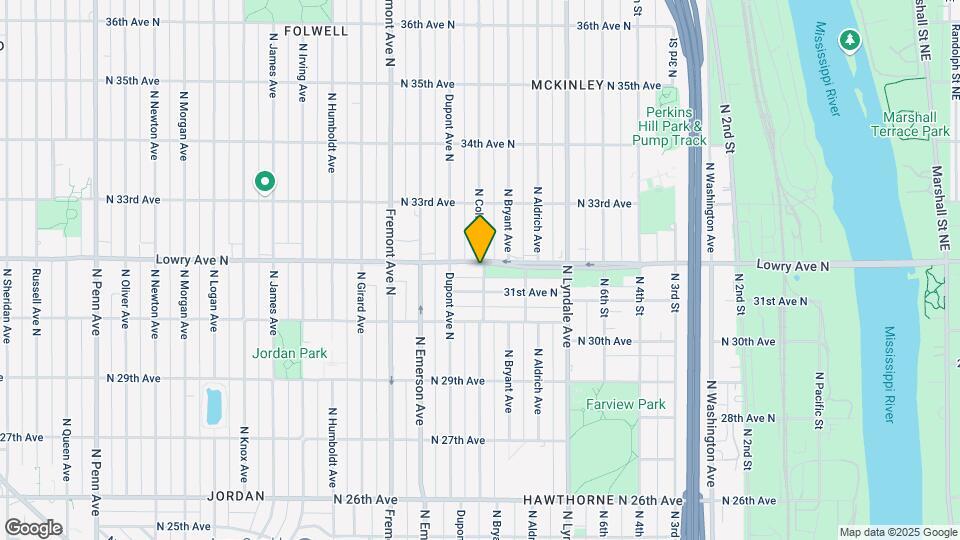 1001 Lowry Ave N Mapa y Detalles de la Ubicación