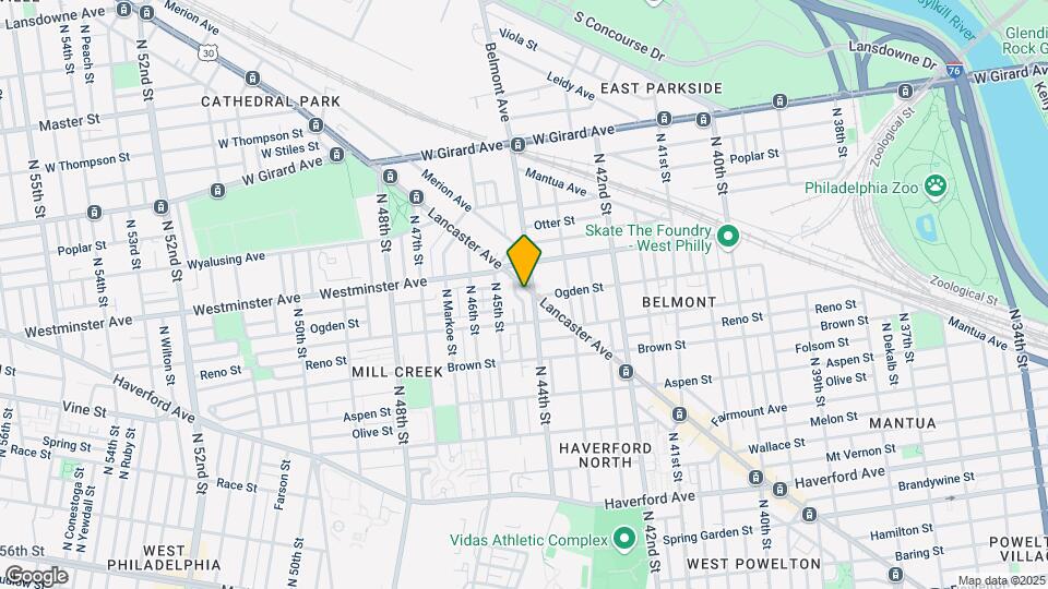 4406 Lancaster Ave, Unit 2 Map and Location Details