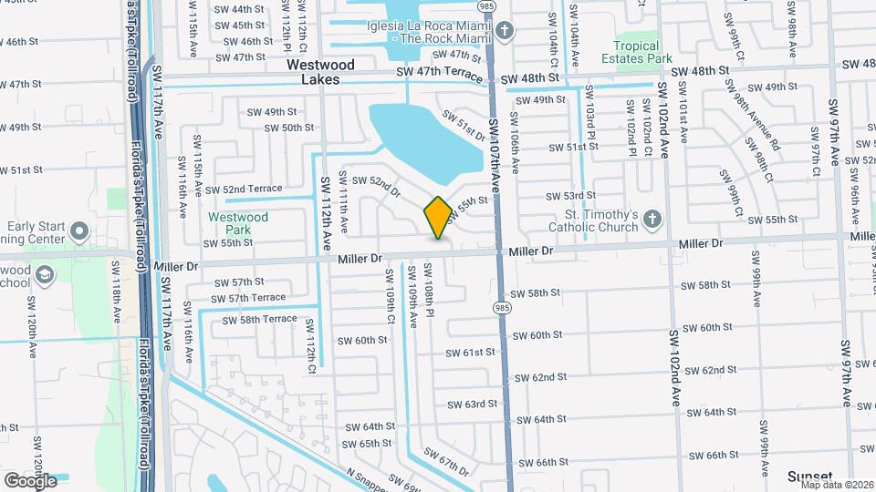 10825 SW 56th St Map and Location Details