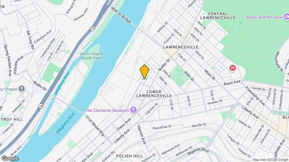 3607 Charlotte St Mapa y Detalles de la Ubicación