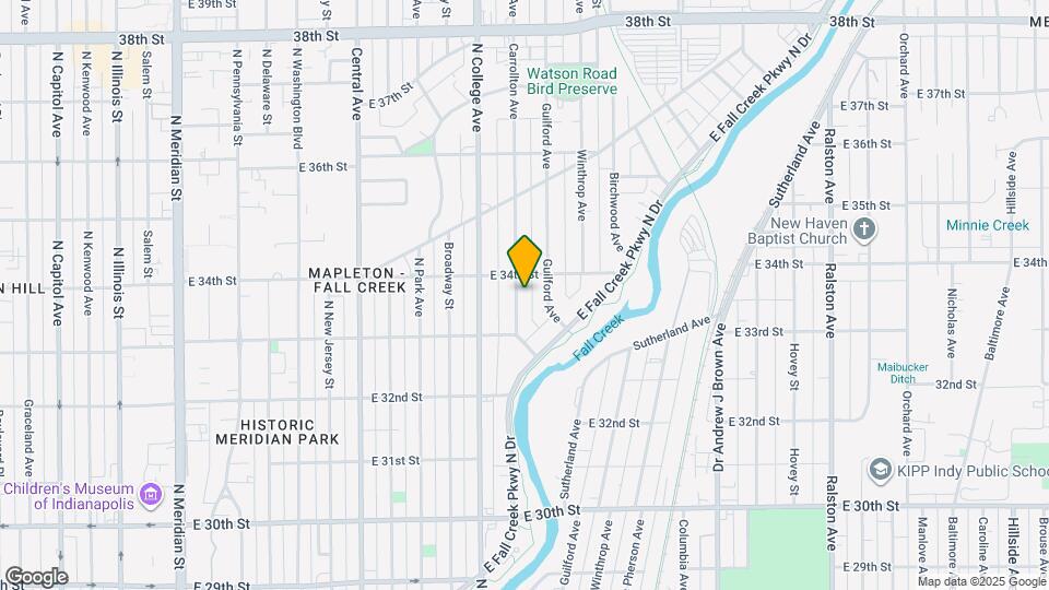 3343 Carrollton Ave Map and Location Details