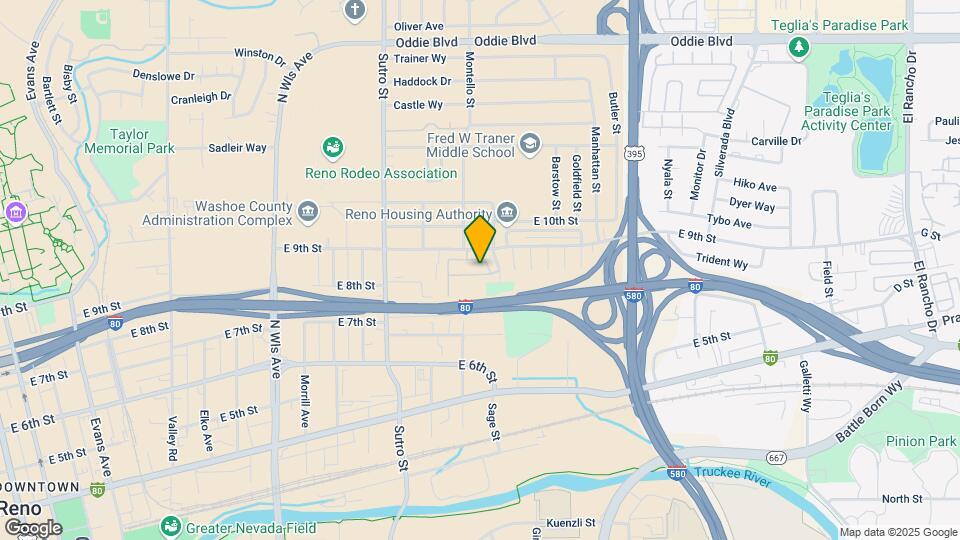 1414 E 9th St Map and Location Details