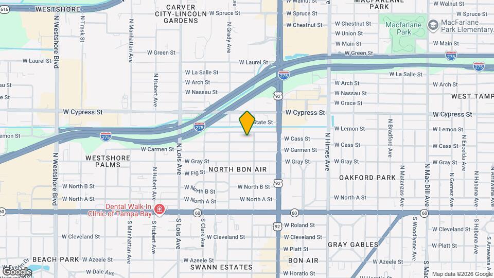 3907 W Cass St Map and Location Details