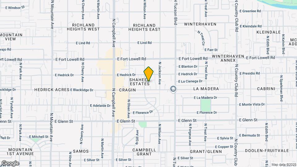 2213 E Blacklidge Dr Map and Location Details