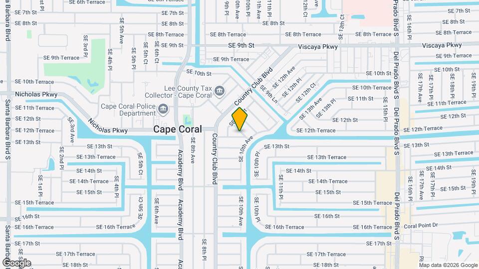 1013 SE 12th Terrace Map and Location Details