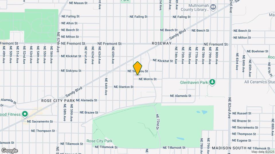 6825 NE MORRIS Map and Location Details