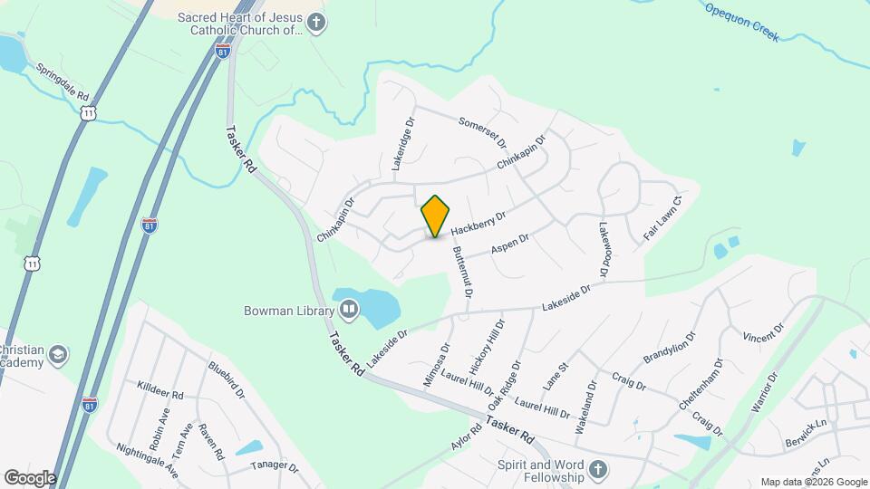 208 Hackberry Dr Map and Location Details