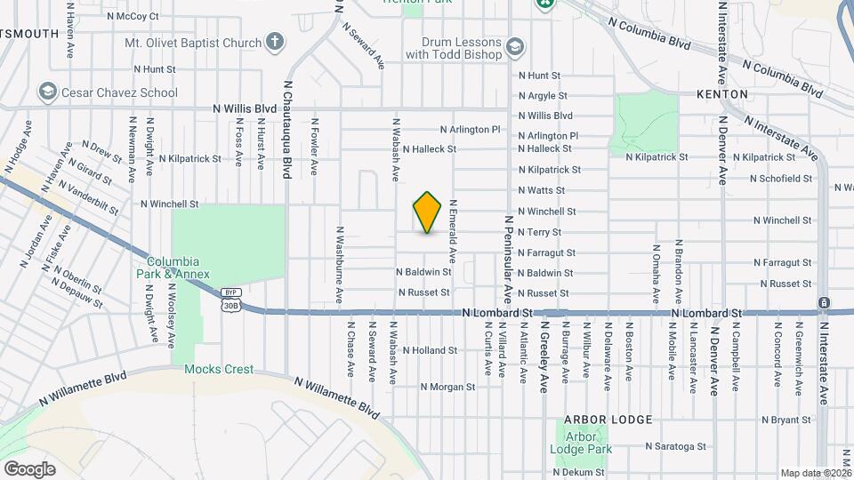 3308 N Terry St Map and Location Details