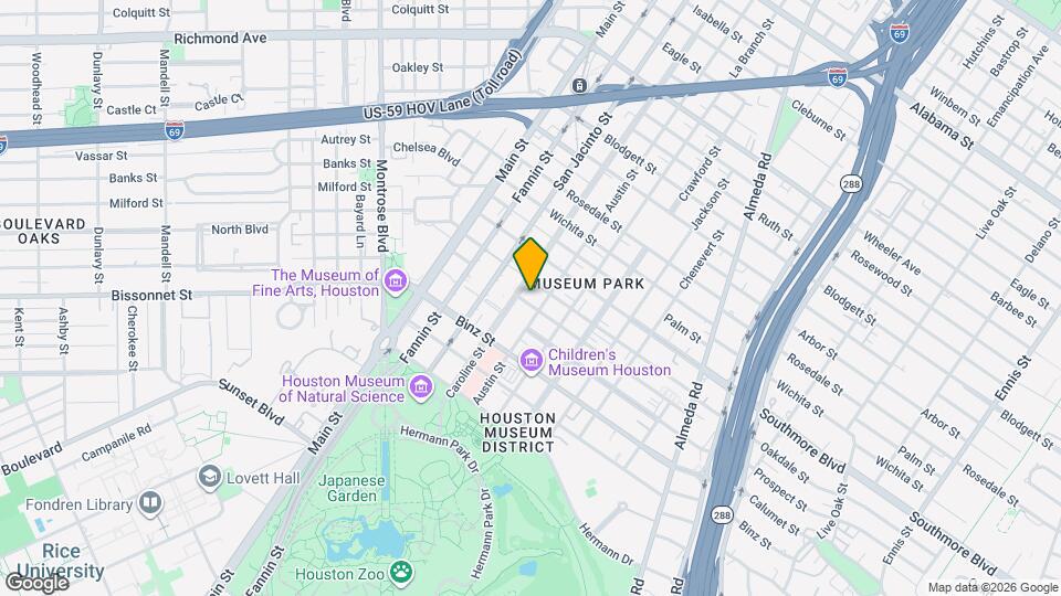 1307 Prospect St Map and Location Details