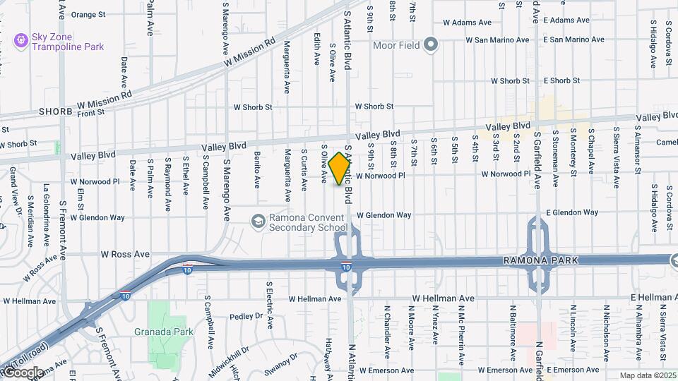 1617-1619 S Atlantic Blvd Map and Location Details