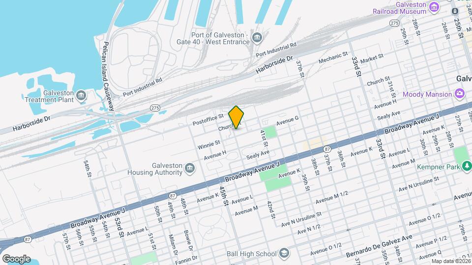 614 43rd St Map and Location Details