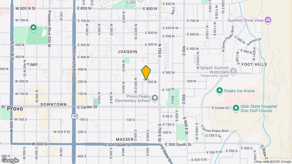 591 N 200 E, Unit #105 Map and Location Details