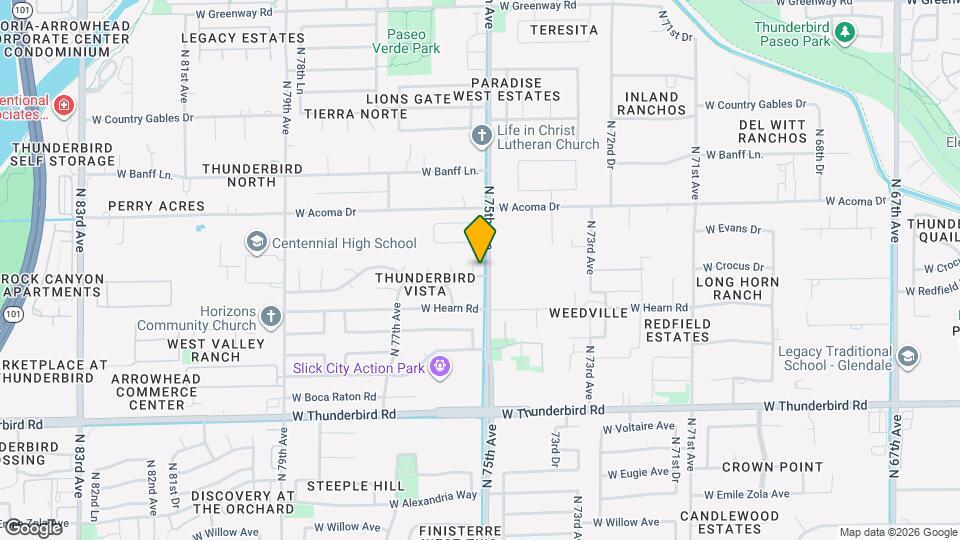 14317 N 75th Dr Mapa y Detalles de la Ubicación