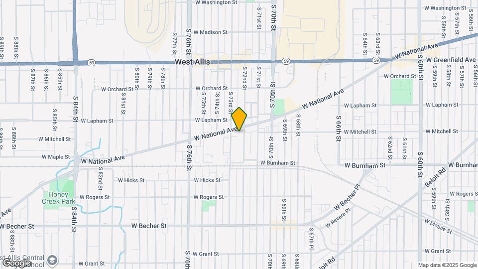 1721 S 72nd St Map and Location Details