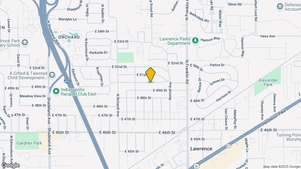 7725 E 50th St Map and Location Details