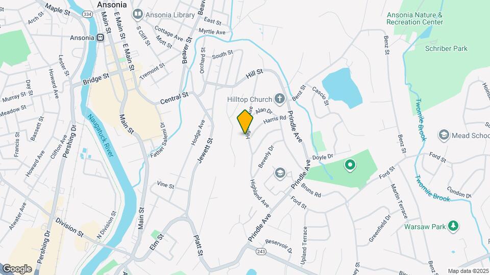 42 Highland Ave Map and Location Details