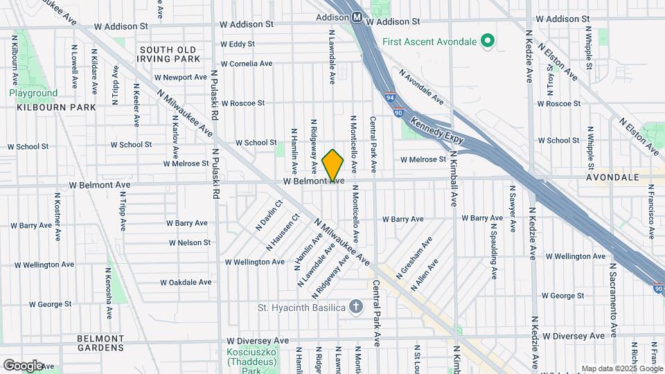 3707 W Belmont Ave Map and Location Details
