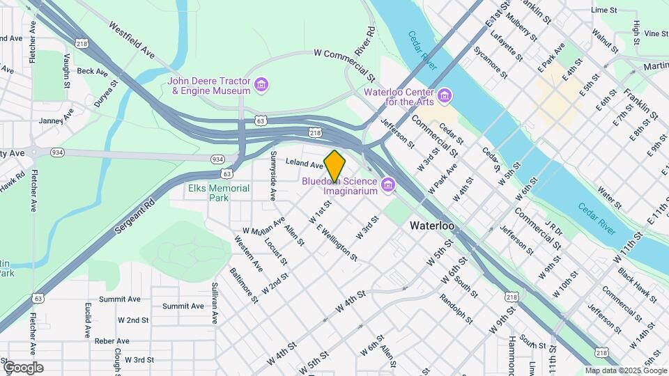 618 W 1st St Map and Location Details