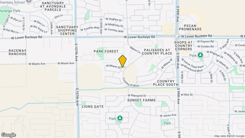 3213 S 103rd Dr Mapa y Detalles de la Ubicación