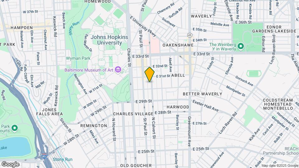 3020 N Calvert St Map and Location Details