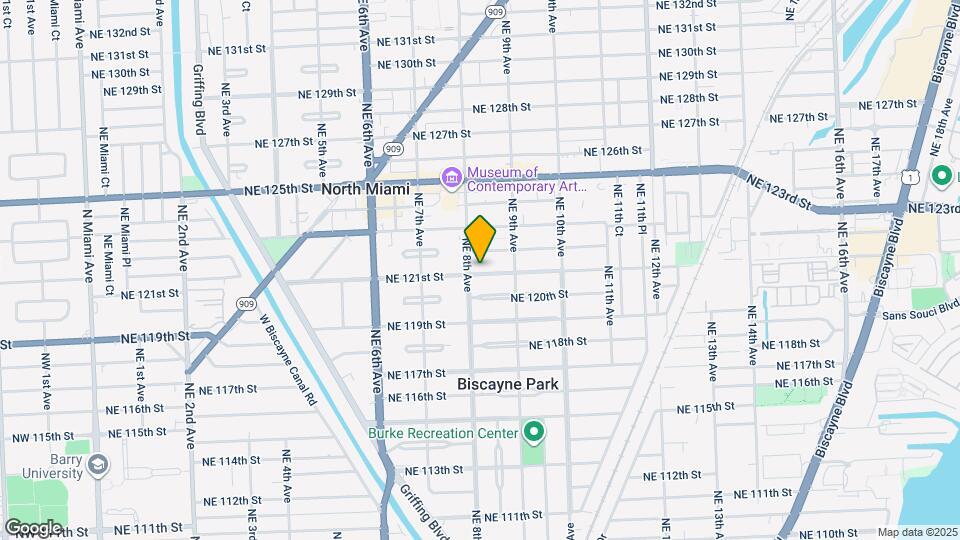 821 NE 121st St Mapa y Detalles de la Ubicación