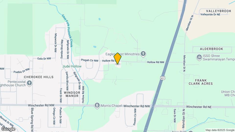 6704 Hollow Rd NW Map and Location Details