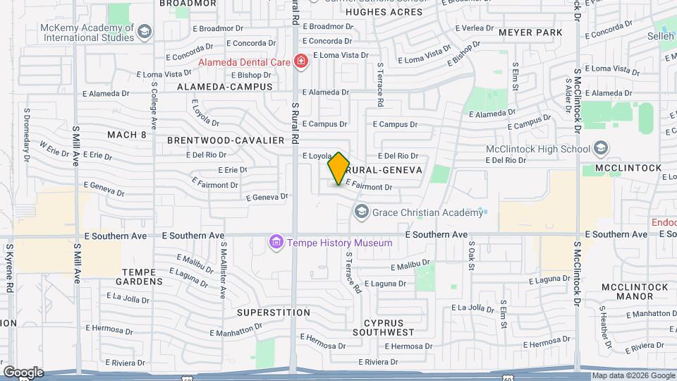 1036 E Geneva Dr Map and Location Details