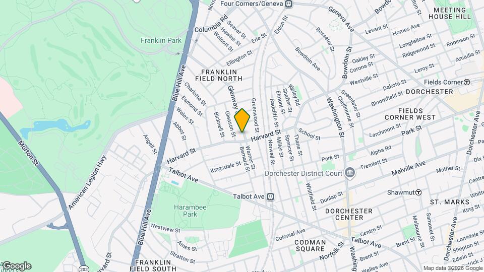 187 Glenway St, Unit 3 Bedroom Map and Location Details