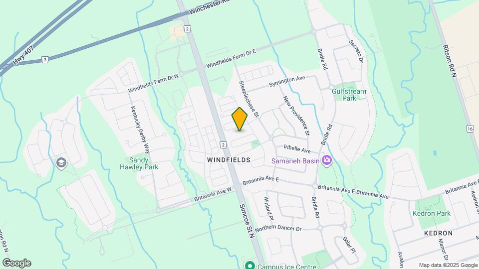 Corner Townhouse With Finished Basement in Windfields Farm (3 Bed, 2.5 Bath) Map and Location Details