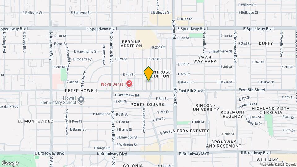 625 N Desert Ave Map and Location Details