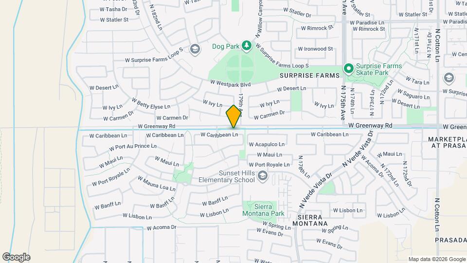 17932 W Caribbean Ln Map and Location Details