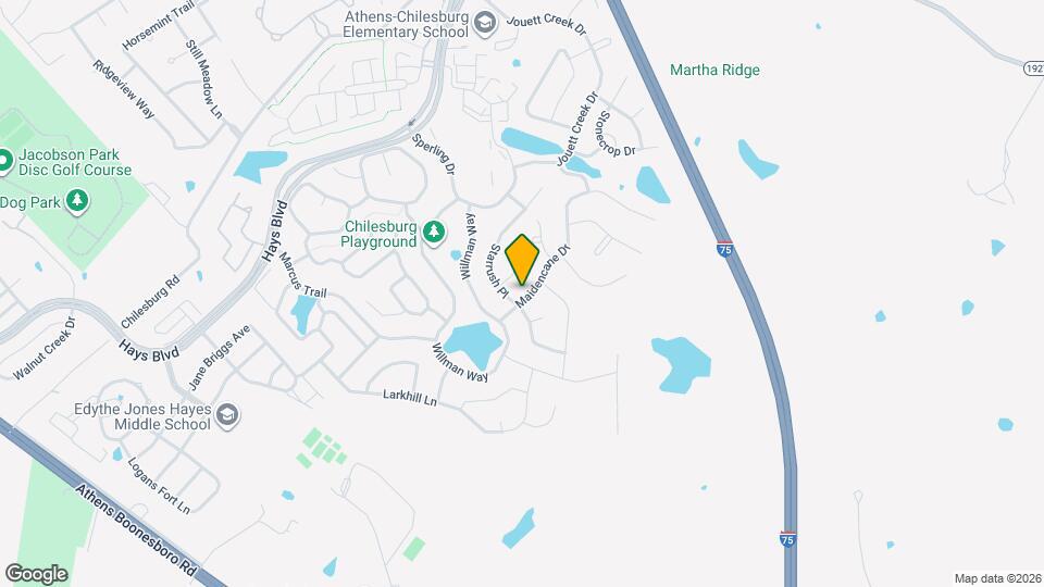 633 Maidencane Dr Map and Location Details